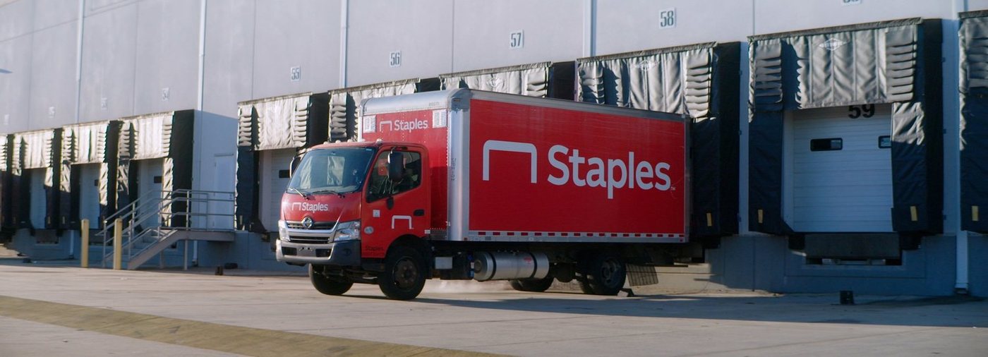 Staples × Packsize — behind the scenes still 02, shot by Hunter Buchanan