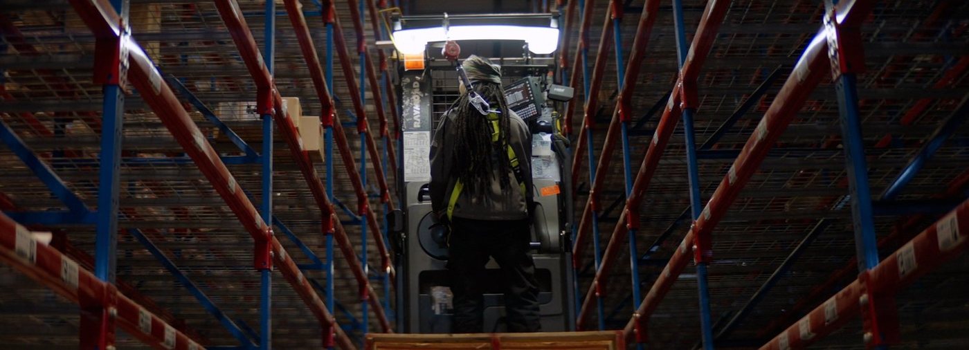 Staples × Packsize — behind the scenes still 03, shot by Hunter Buchanan