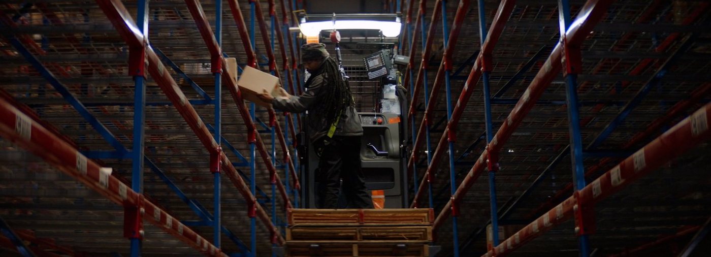 Staples × Packsize — behind the scenes still 05, shot by Hunter Buchanan